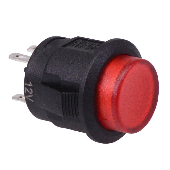 On-Off Latching Red 12V LED 16mm Push Button Switch SPST R13-523BL-05