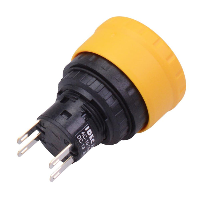 XA1E-BV3U02KT-Y Yellow Unibody 16mm Stop Switch 2NC IP40 IDEC