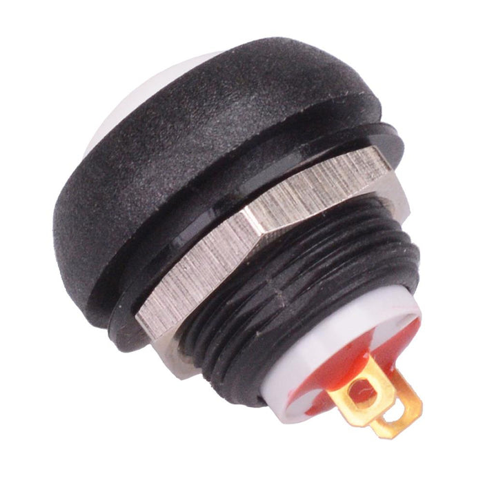 ISR3SAD7/100 White Momentary 12mm Push Button Switch SPST IP67 APEM