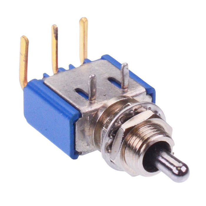 5237WCDBX38616 APEM (On)-Off-(On) Momentary 6.35mm Miniature Toggle Switch SPDT