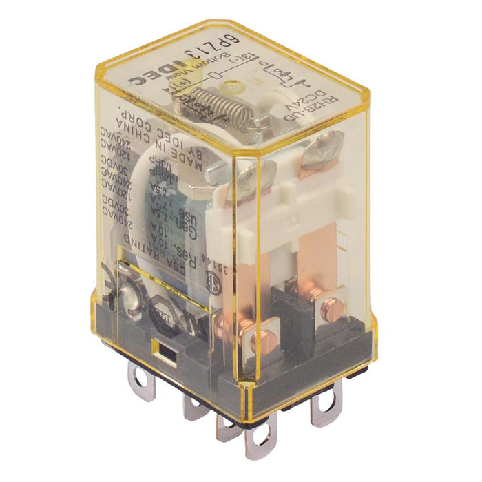 RH2B-UDDC24V 24VDC Plug In Compact Power Relay with Diode 10A DPDT IDEC