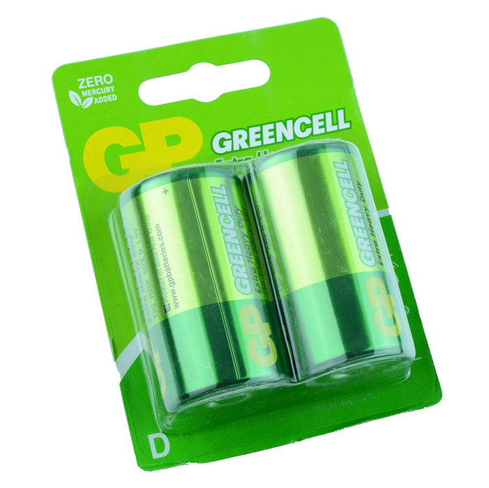 Pack of 2 Zinc Chloride D Batteries