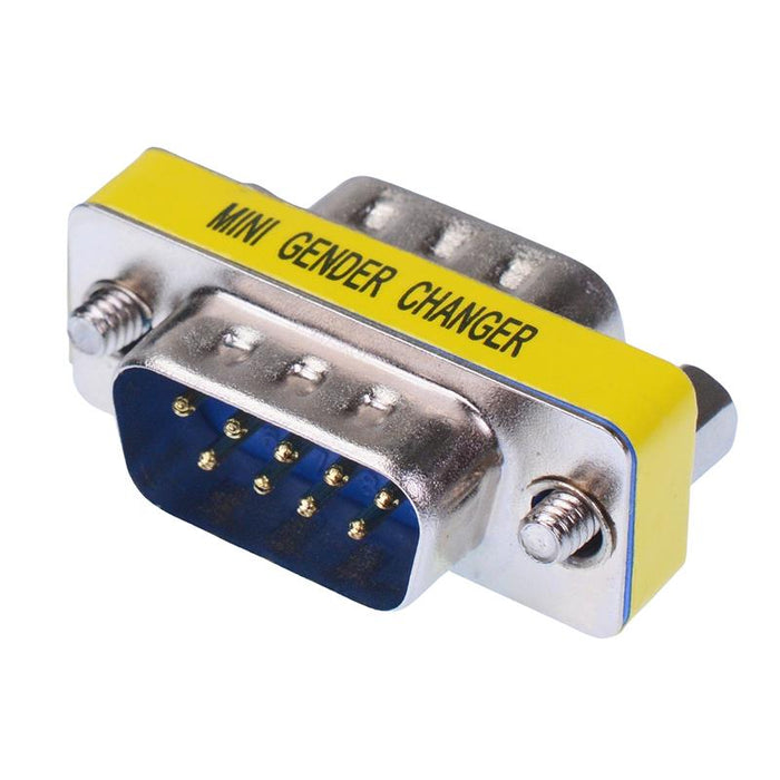 9 Way D Sub Male to Male Adapter Connector