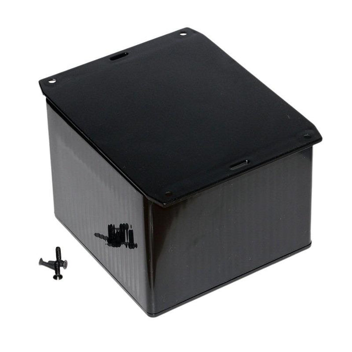 1591VF2BK Hammond Multipurpose Black FRABS Enclosure Flanged Base 120 x 120 x 94mm