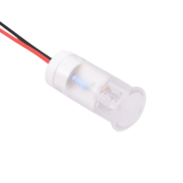QS123XXHW110 Hyper Bright White 12mm 110VAC Snap-In Prewired Panel Indicator APEM