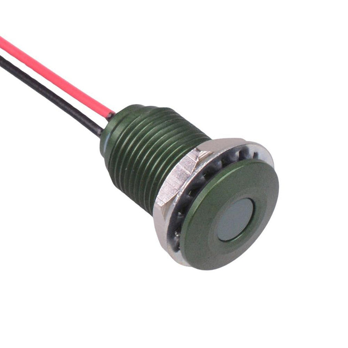 Q10F5AGXXHG12E Hyper Bright Green 10mm 12VDC LED Panel Indicator IP67 APEM