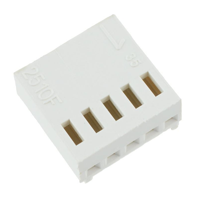 5-Way Straight PCB Crimp Housing 2.54mm