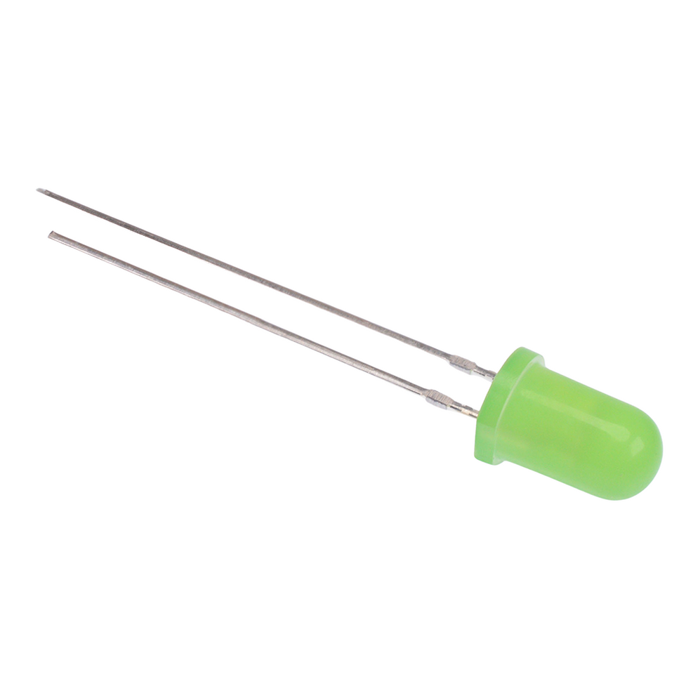 Green Led Diffused Green Flashing 5mm Diffused LED 1.8Hz 3000mcd — Switch Electronics ...