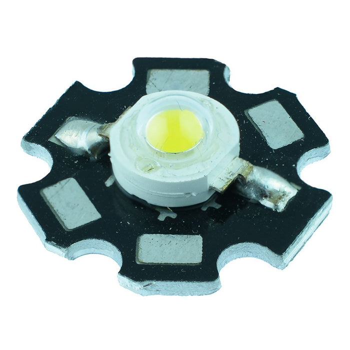 Pure White 1W Star High Power LED 120lm 140°