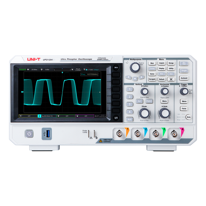 UPO1204 4 Analog Channel Oscilloscope 200MHz Uni-T