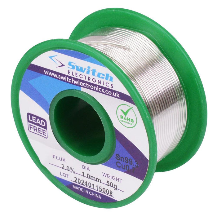 0.7mm 22SWG Lead Free Solder Wire 50g