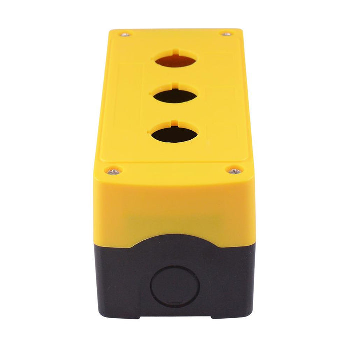 Yellow/Black 3 Hole 22mm Control Station Box Enclosure IP65