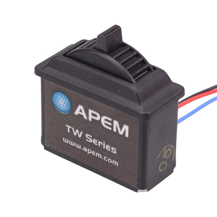 TW01BLK12 Black Hall Effect Thumbwheel Self Centering Joystick APEM