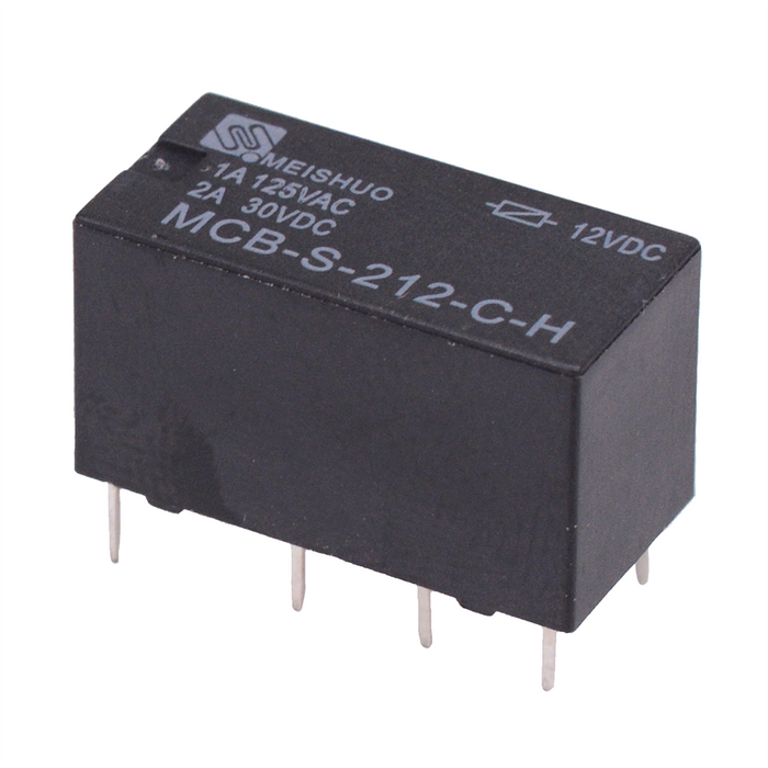 12V DPDT Subminiature Changeover PCB Relay 2A MCB-S-212-C-H