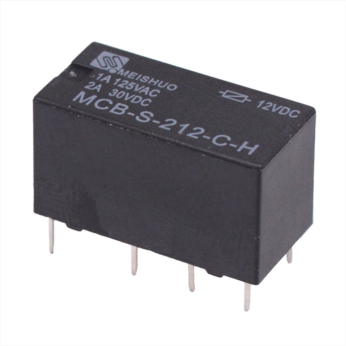 12V DPDT Subminiature Changeover PCB Relay 2A MCB-S-212-C-H