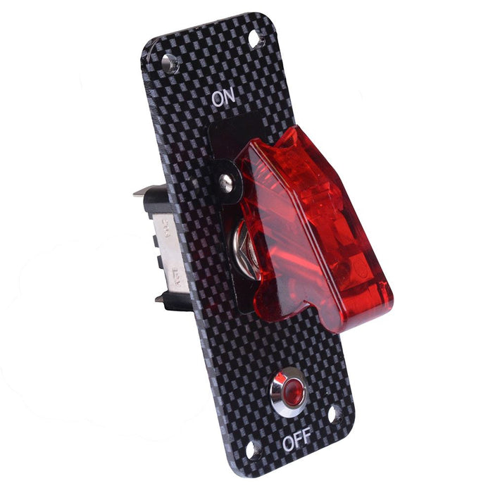 Red LED Toggle Switch Panel with Indicator 12V
