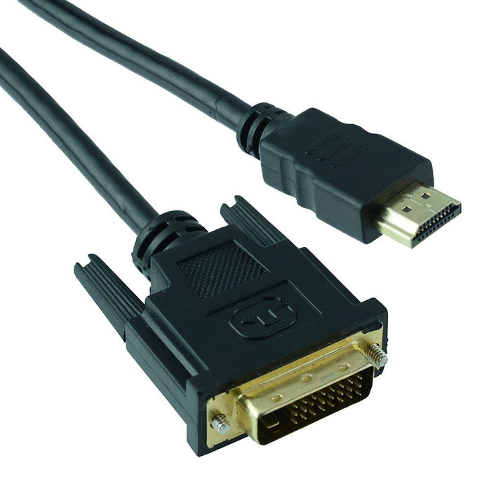 1m HDMI Plug to DVI Plug Adapter Cable Lead