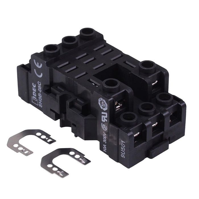 SH3B-05C Finger Safe DIN Rail Relay Socket for Three Pole RH3B Relays IDEC