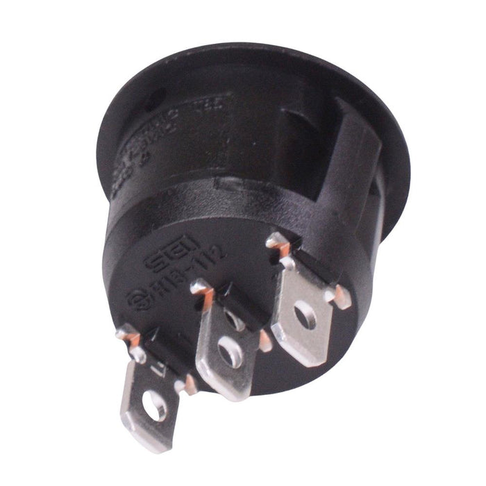 (On)-Off-(On) Momentary Round 20mm Rocker Switch 16A SPDT R13-112I-02