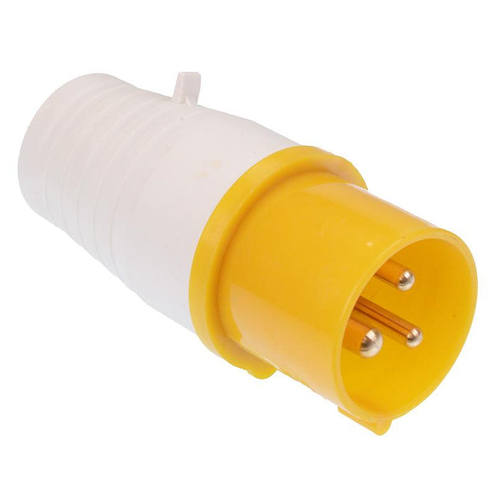 Yellow 16A 110V 2P+E Industrial Plug IP44