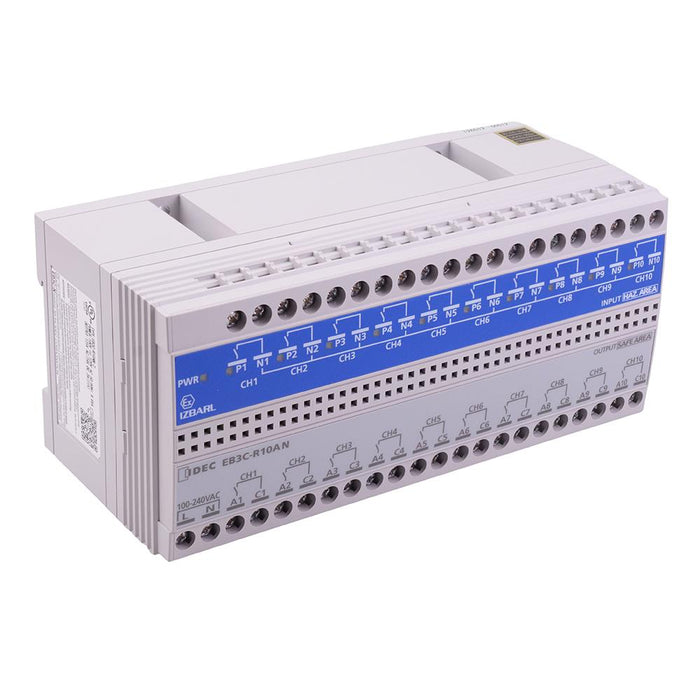 EB3C-R10AN 10 Channel Relay Barrier 100-240VAC IDEC