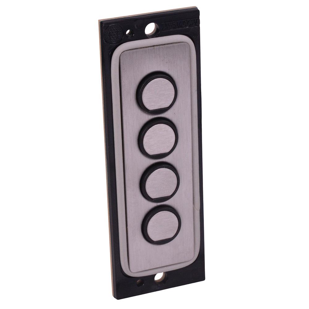 PR00410 4-Key Rear Mounting Stainless Steel Keypad IP65 APEM — Switch ...