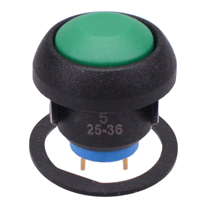 IBR3SAD3 Green Momentary Snap-In 12mm Push Button Switch SPST IP67