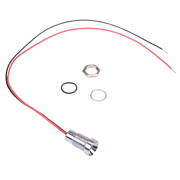 Q8R5CXXSY12E Super Bright Yellow Recessed 8mm 12VDC LED Panel Indicator IP67 APEM