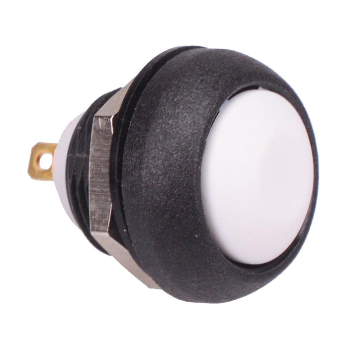 ISR3SAD7/100 White Momentary 12mm Push Button Switch SPST IP67 APEM