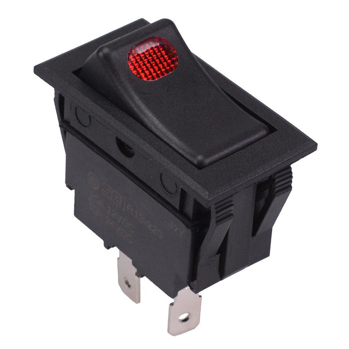 Rectangle Rocker Switch Long Toggle Red 12V LED Rectangle Rocker Switch SPST 20A R13-220BA-01 — Switch ...