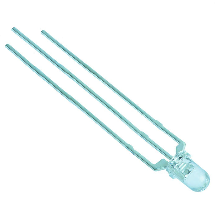 Red / Green Tri-Colour 3mm LED Clear Lens Common Anode