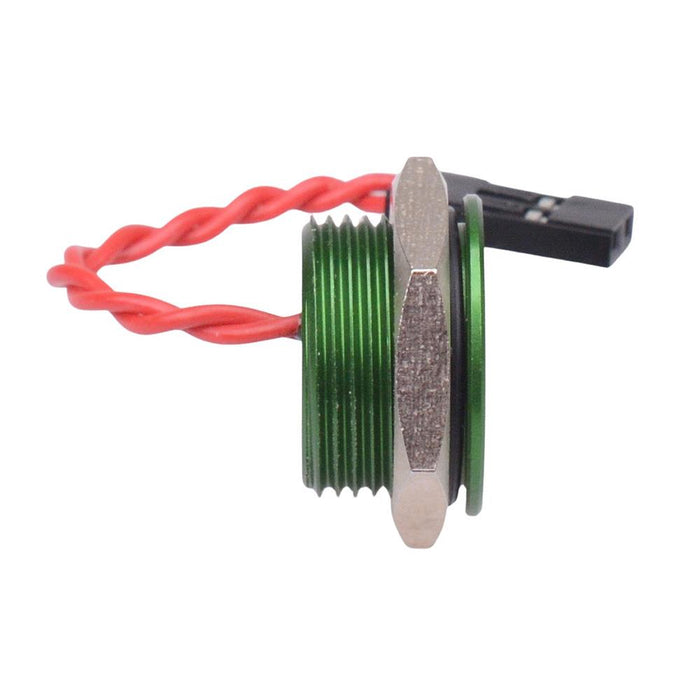 PBAT5AF3000 APEM Momentary NO 16mm Green Piezo Switch Prewired IP68