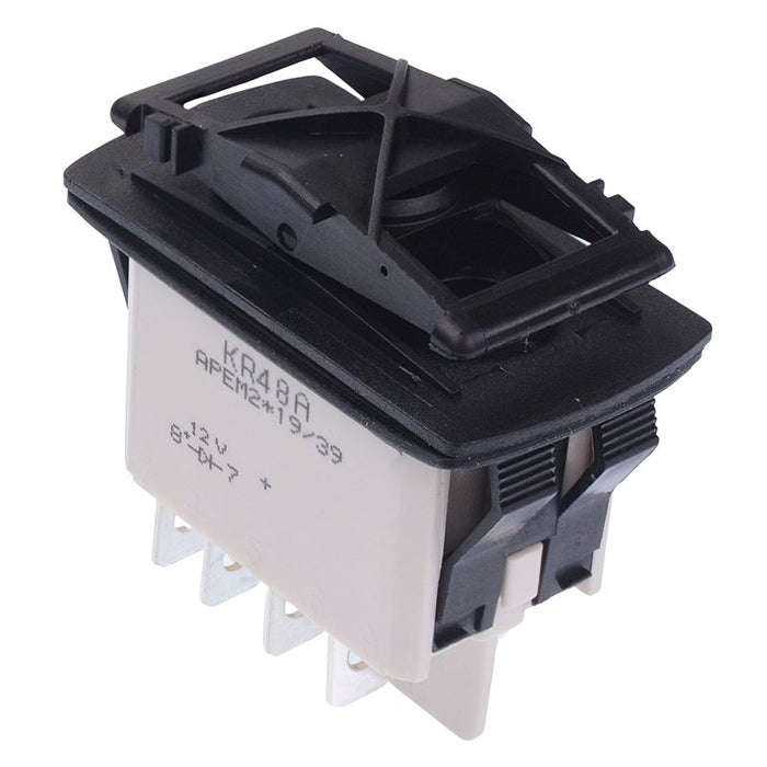 KR48CAKDXG On-Off-(On) Momentary Red 12V LED Auto Rocker Switch DPDT IP68 APEM