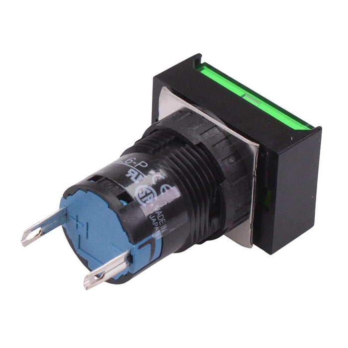 AL6H-P4PGC Green 16mm 24V Rectangle Pilot Light IP65 IDEC