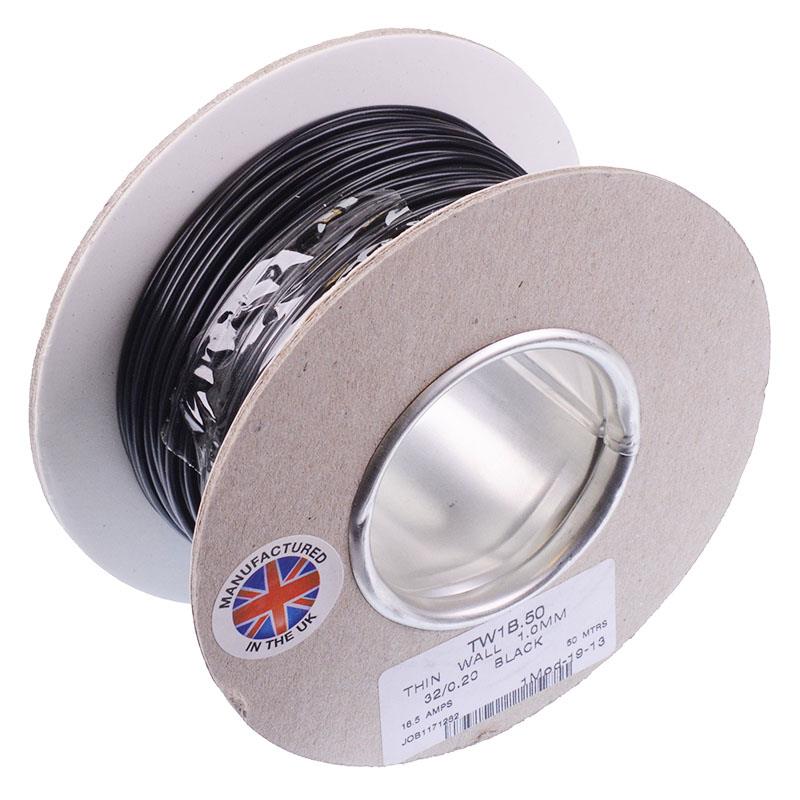 1mm Thin Wall Cable 32 0.2mm 50M Reel 16.5A