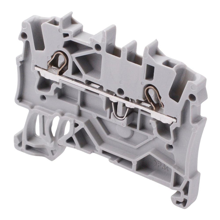 2001-1201 WAGO Grey 2-Way DIN Rail Mount Terminal Block 2.5mm² 17.5A