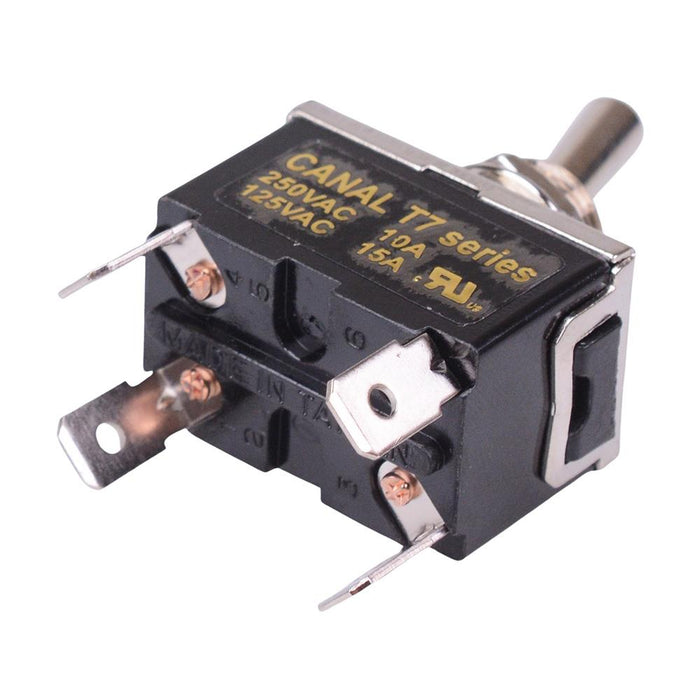 T7A21A3B2H5R On-Off 12mm Toggle Switch DPST 10A 250VAC