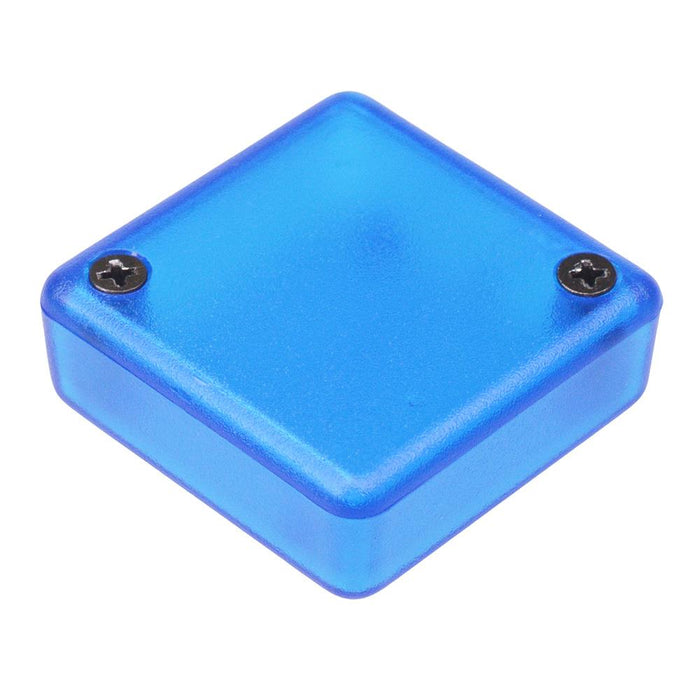 1551QTBU Hammond Translucent Blue ABS Enclosure 40 x 40 x 15mm
