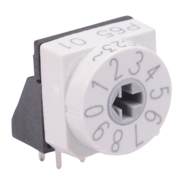 P65THR701L254 BCD Rotary Coded Switch Right Angle APEM