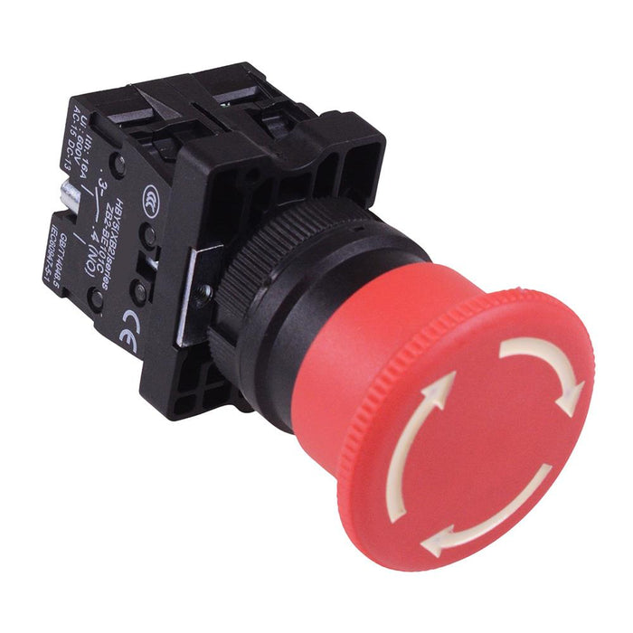 Red Emergency Stop 22mm Switch 40mm Head NO/NC
