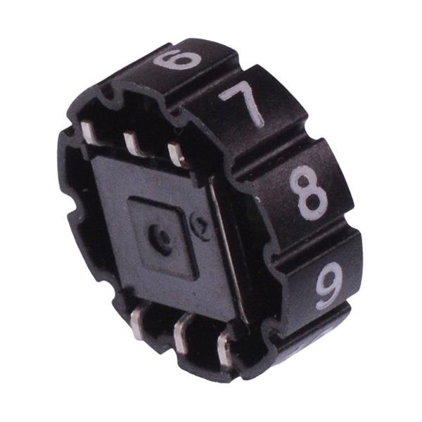 DH101ALSMT002 APEM Left Hand 1-10 PCB Thumbwheel Switch