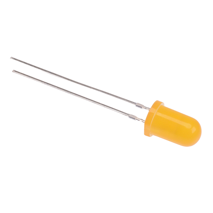 Orange Flashing 5mm Diffused LED 1.8Hz 500mcd