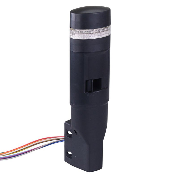 LD6A-1WZQB-GC Green Clear Lens Stack Light LED Tower with Sounder & Flasher Wall Mount 24VAC/DC IDEC