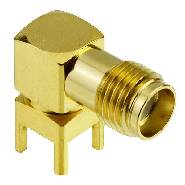 SMA Right Angle Female PCB Connector