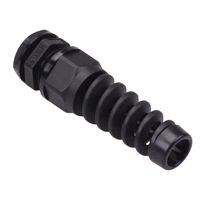 M16 Black Spiral Cable Gland IP68