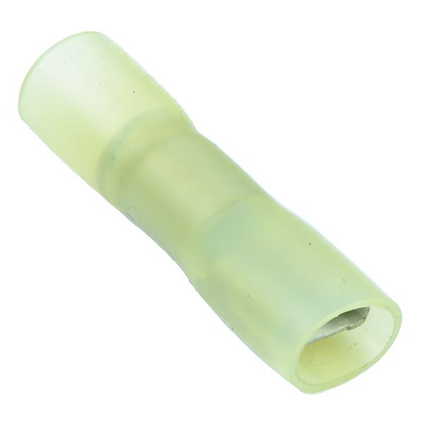 Yellow Heatshrink 6.3mm Female Insulated Crimp Connector