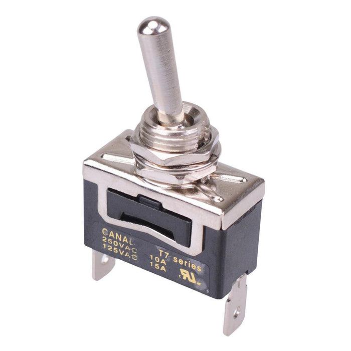 T7A11A3B2H5R On-Off 12mm Toggle Switch SPST 10A 250VAC