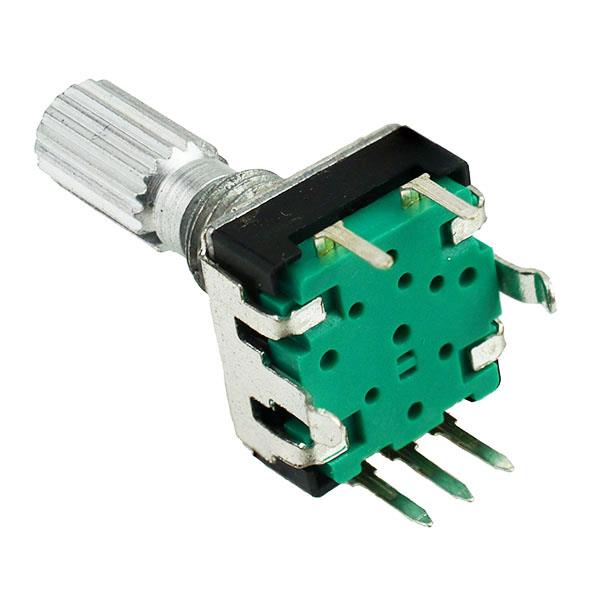 20mm Rotary Encoder with Switch 6mm Splined Shaft