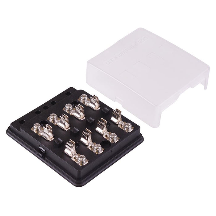 4 Way 6.3x32mm Cartridge Fuse Box 30A 32VDC