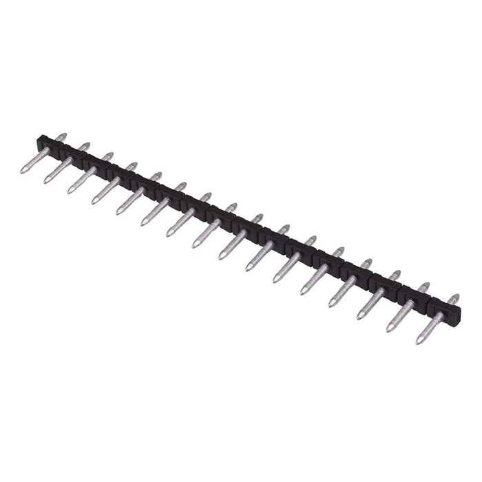 16-Way 5.00mm PCB Vertical Pin Strip Black 10A 300V